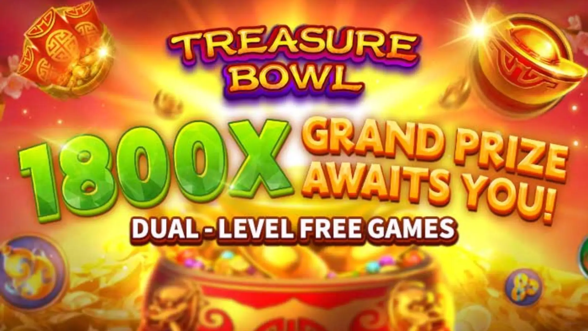 Multiplicadores Treasure Bowl zbzb - 7777x Máximo com Tigela Dourada